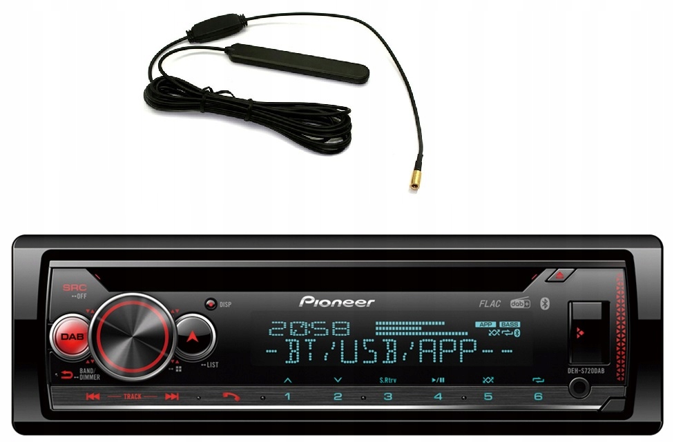 Pioneer DEH-S720DAB Autorádio CD Bluetooth MultiColor anténa Dab