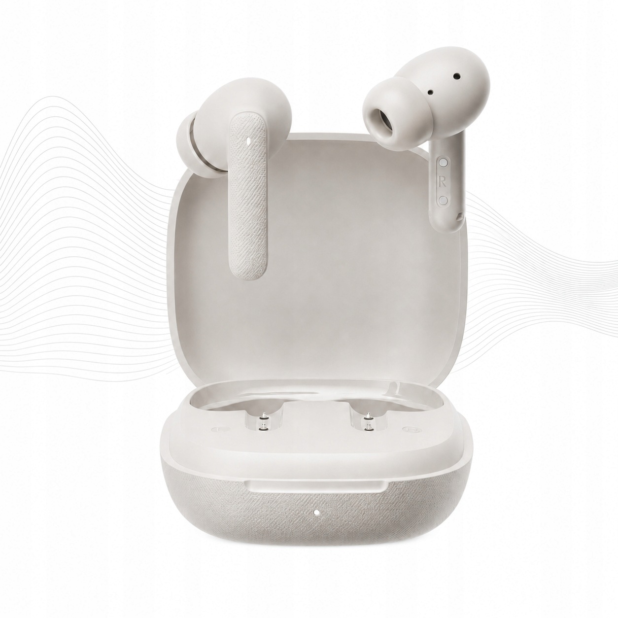 Słuchawki Bezprzewodowe Tws Enc Qcy Buds T43 Bluetooth 5.3 Białe Dokanałowe