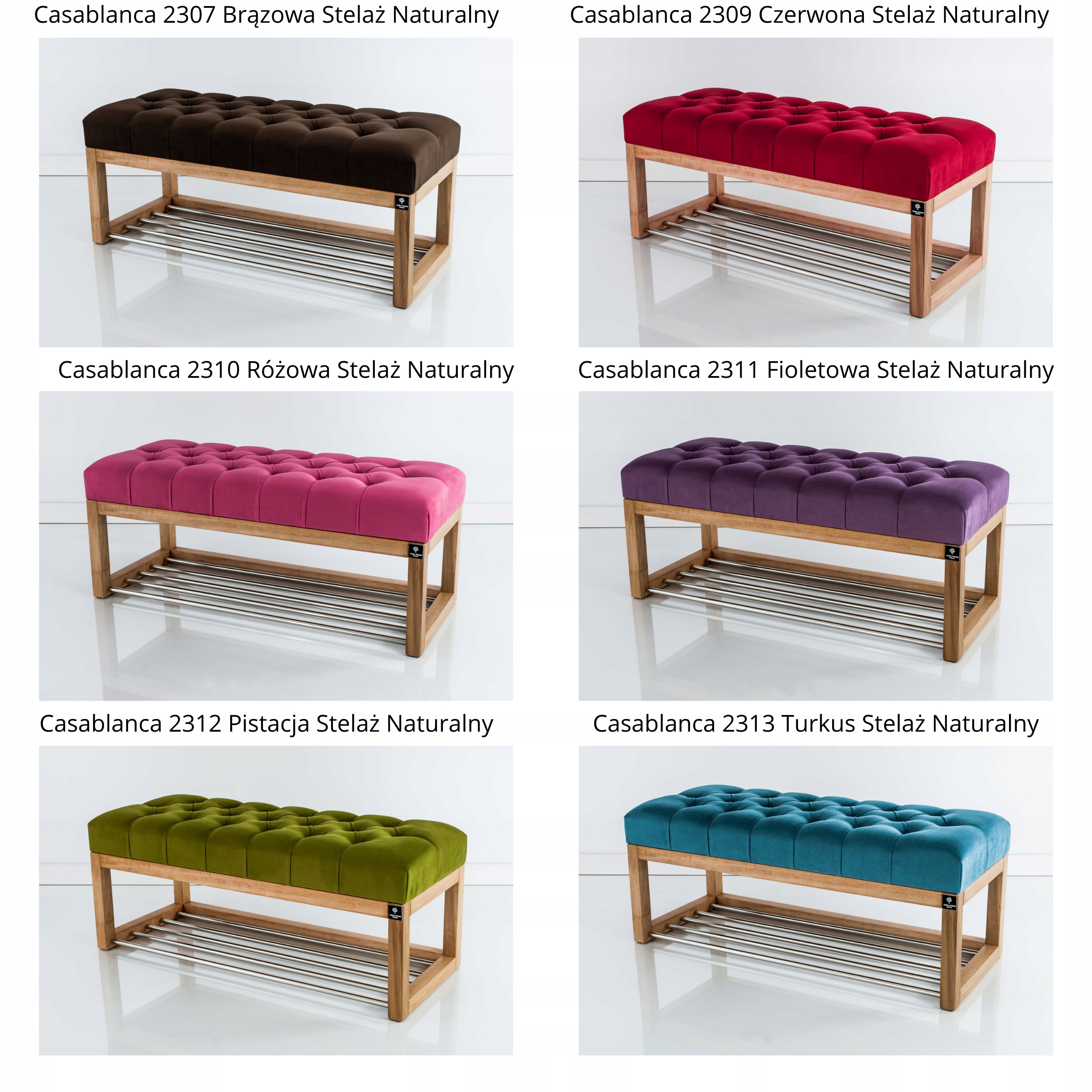 55 Producent Ławka Pikowana Kolory EMRA WOOD LPP-4 Głębokość mebla 35 cm