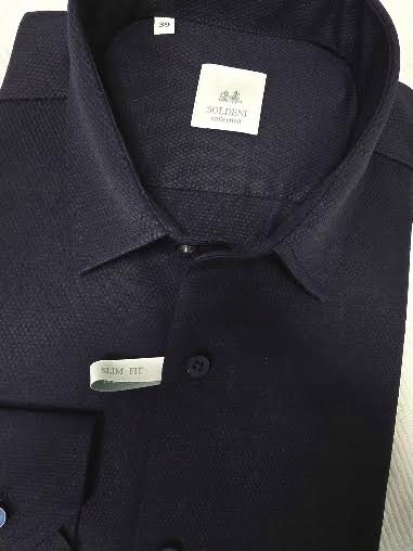 Darex Soldeni pánská košile Slim Fit barva Námořnická Modrá dlouhý rukáv 39 176/182