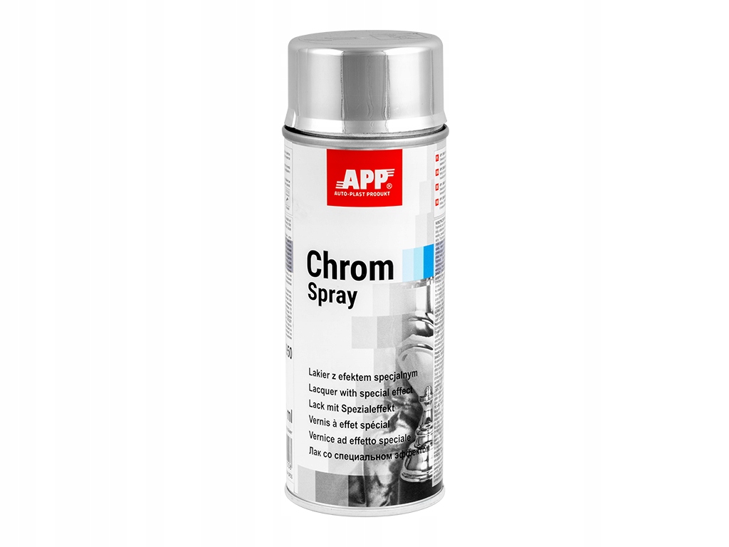 Lakier dekoracyjny z efektem specjalnym chromu 400 ml App Chrom Spray