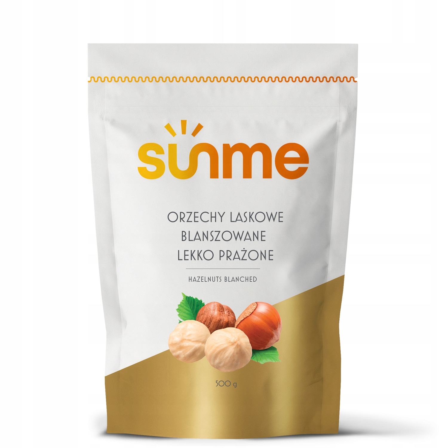 Levně Sunme Lískové Ořechy blanšírované, lehce pražené, zdroj vitamínů 500 g