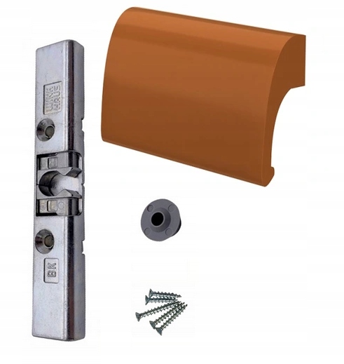 Balkonový zámek pro držák kuřáka Aluminiový DeLuxe RAL8003 Zlatý Dub