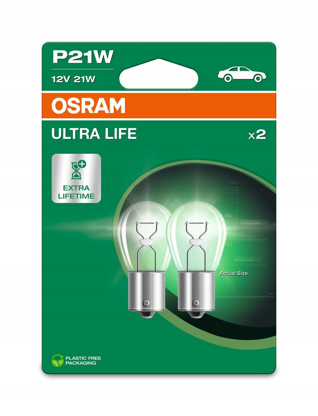 Osram Ultra Life P21W 12V 21W BA15s – Żarówka o przedłużonej żywotności