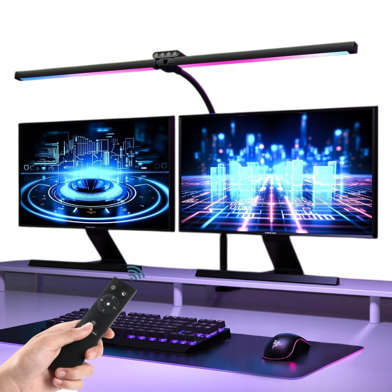 Stolná Lampa Led Lampa Rgb 80 CM Vatato M038 Nastaviteľná K Monitoru