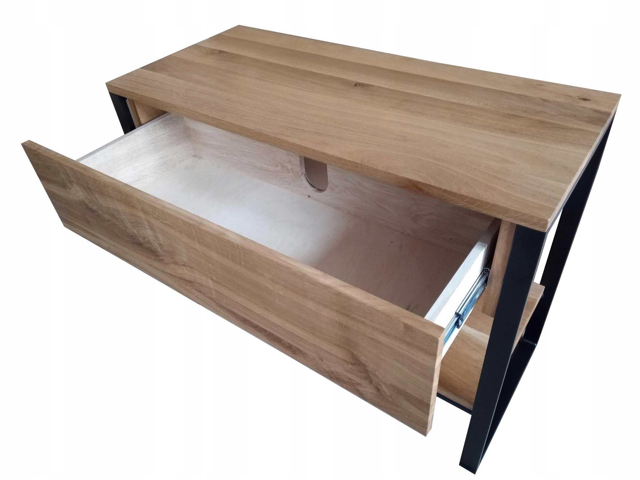 DREWNIANA SZAFKA POD UMYWALKĘ LOFT LITY DĄB 100 CM Szerokość mebla 100 cm