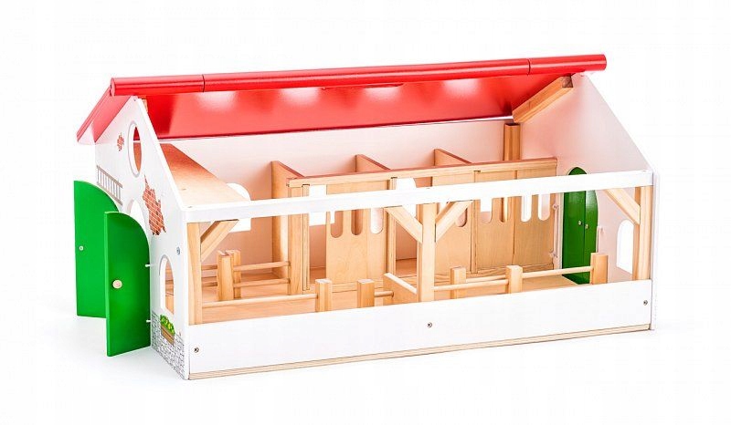 

Drewniana Stajnia Duża Otwierany Dach Woodyland