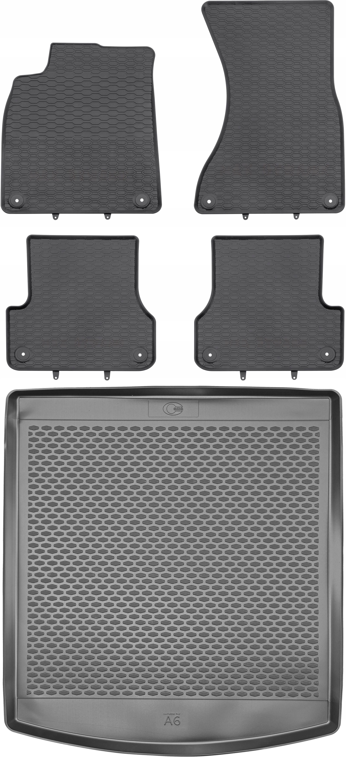Audi A6 C7 Sedan 2011-2018 Gumové rohože rohož do batožinového priestoru