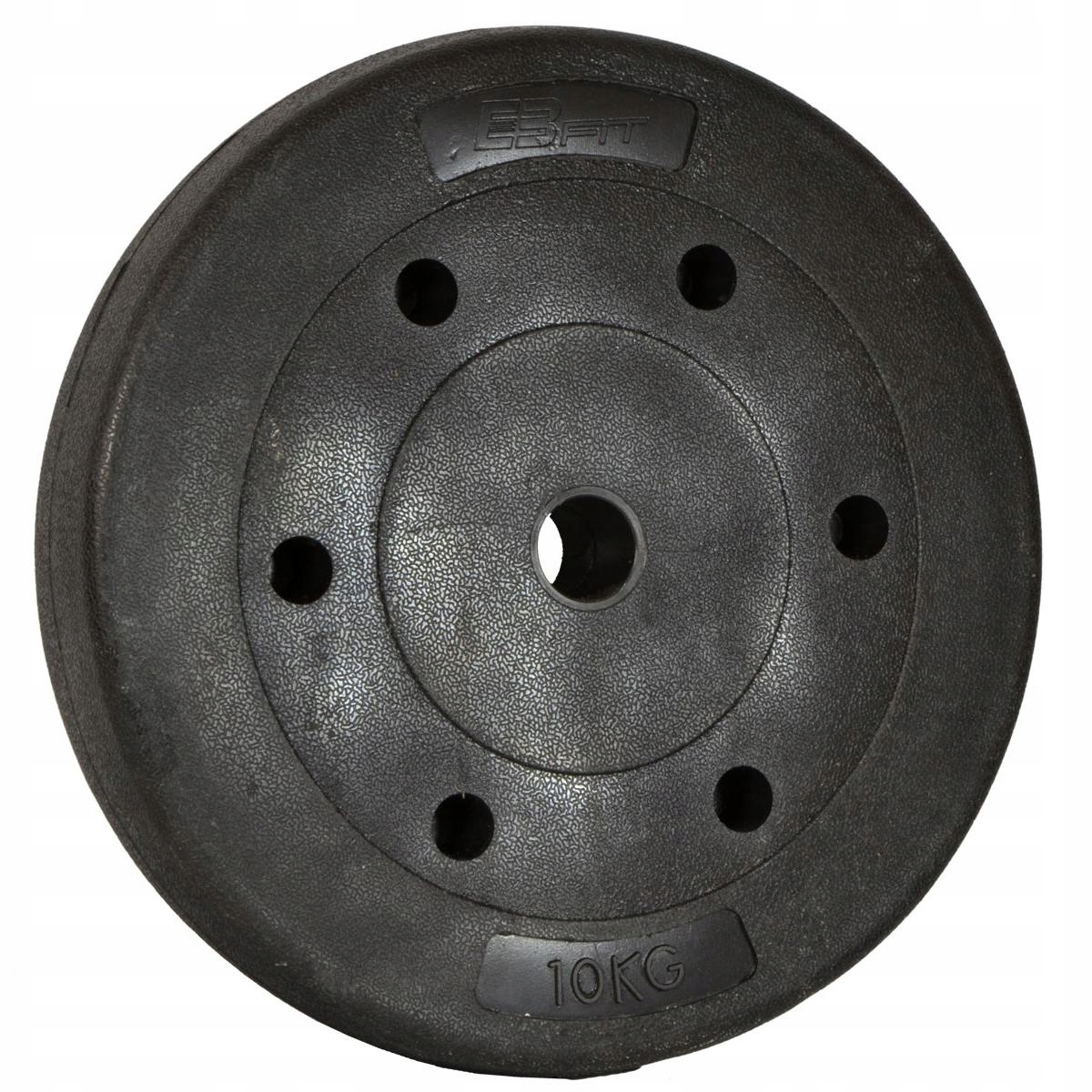 KRĄŻEK TALERZ OBCIĄŻENIE BITUMICZNE 10KG BETONOWE DO HANTLI SZTANGI 29,5MM