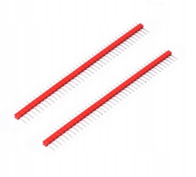

Listwa kołkowa gold pin PLS40 1X40 pin czerwona