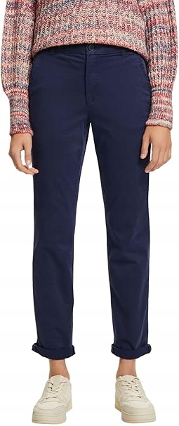 Esprit Modré Chinos Kalhoty Jednoduché Pro Každodenní Nošení 32/30 7AA