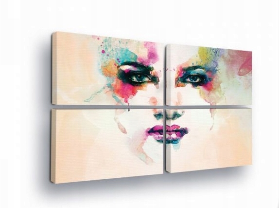 Obraz 120x80 modulárny polyptych akvarel abstrakcia expresionizmus emócie ks