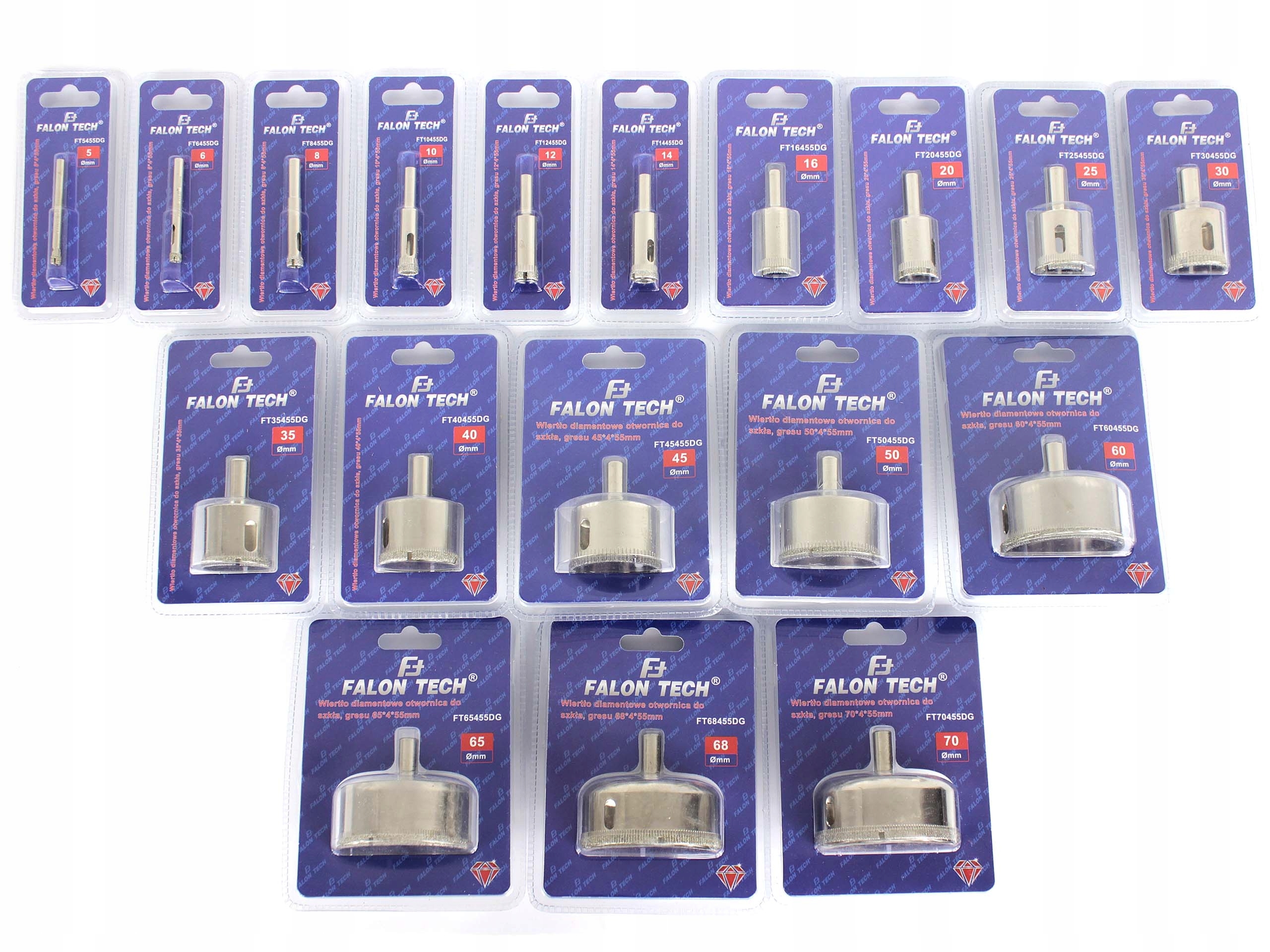 WIERTŁO DIAMENTOWE DO GRESU SZKŁA OTWORNICA 5 mm Marka Falon-Tech