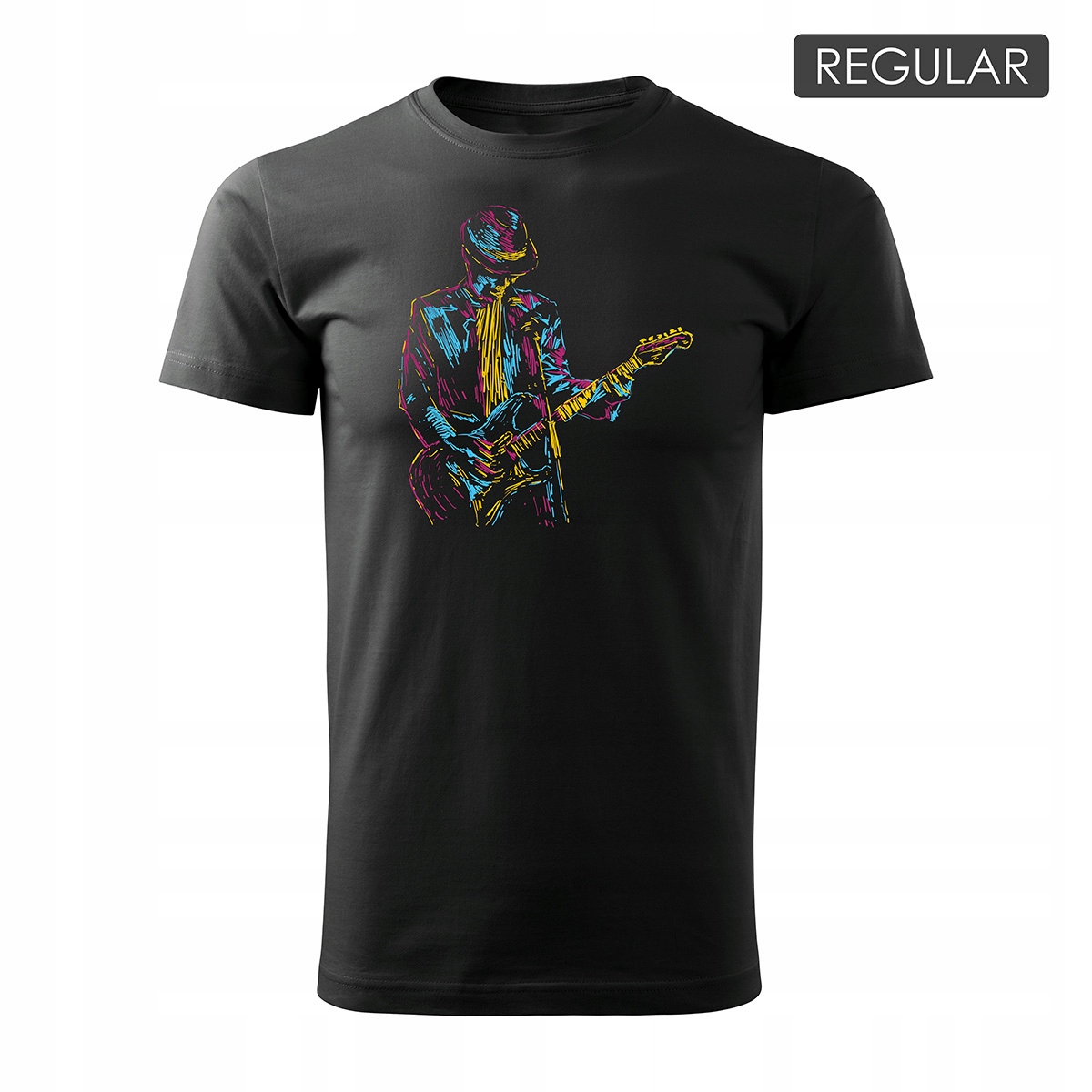 

Koszulka z gitarą dla gitarzysty rockowa jazzowa