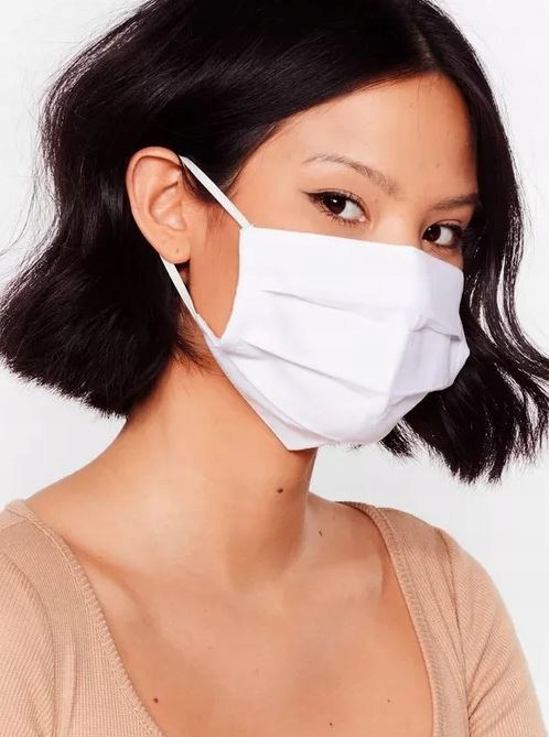 NASTY GAL MASECZKA BIAŁA KLASYCZNA PROSTA YFD Materiał dominujący inny