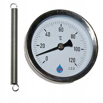 

Termometr Tarczowy Opaskowy FI63-1/2-120 Stopni C