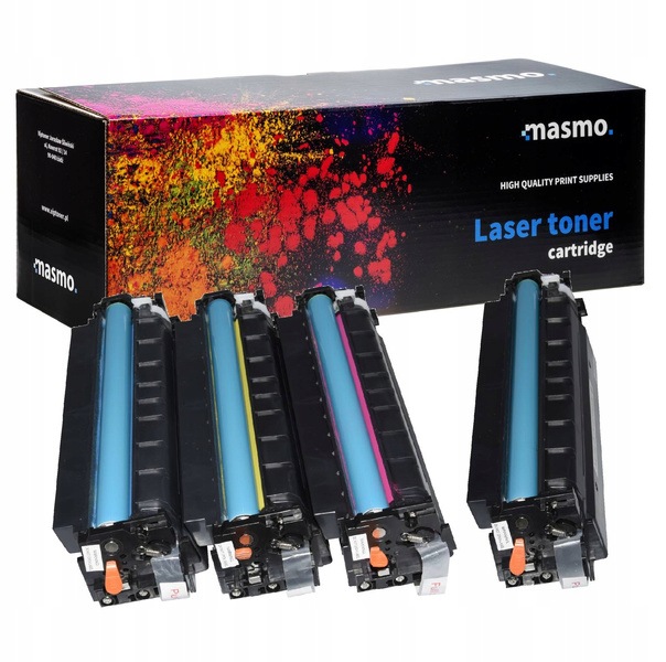 Sada 4 x tonerů Masmo pro Hp CF410X-CF413X Pro M452NW M477FDW