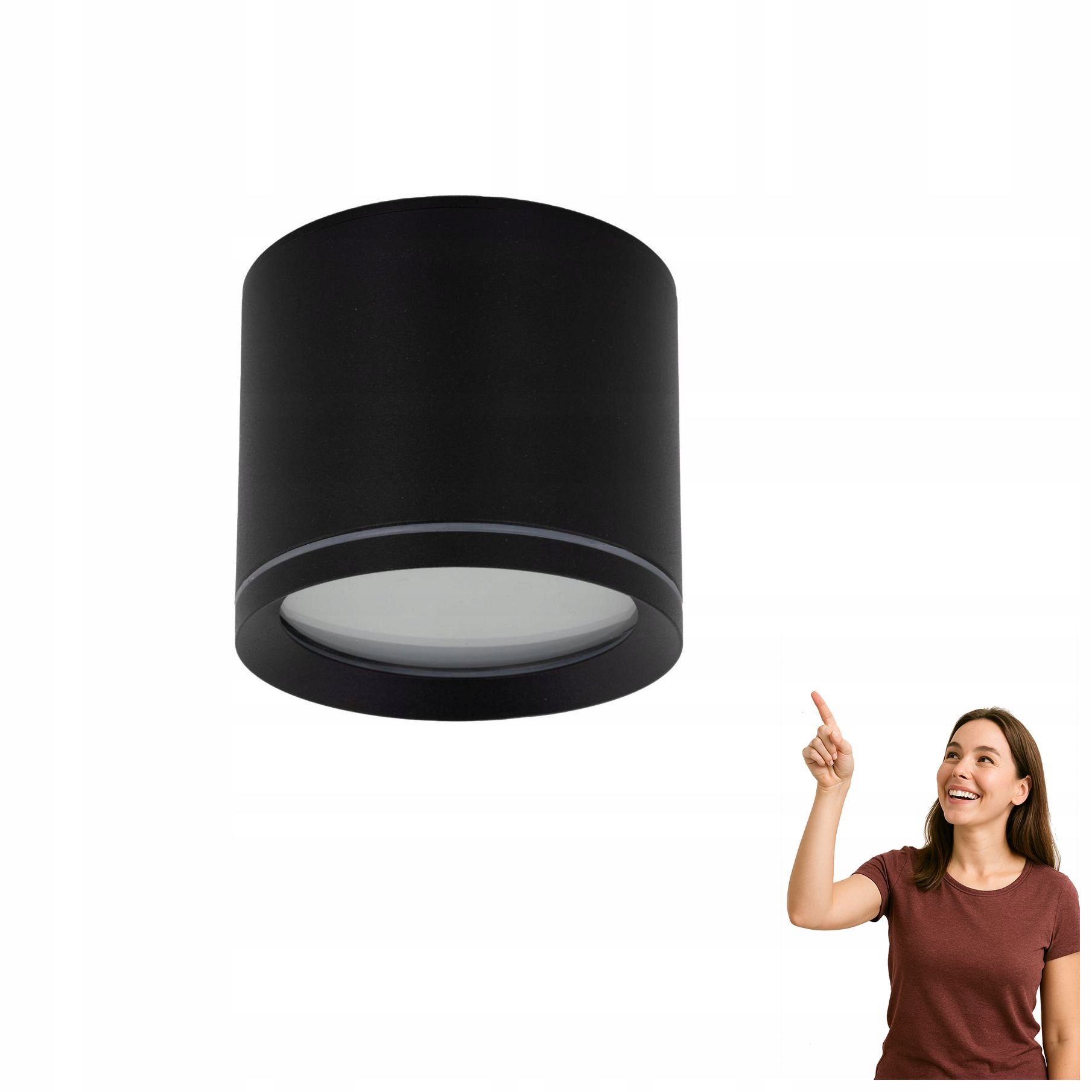 Spotové nástěnné svítidlo IP44 Vivo Black 10594 Tk Lighting