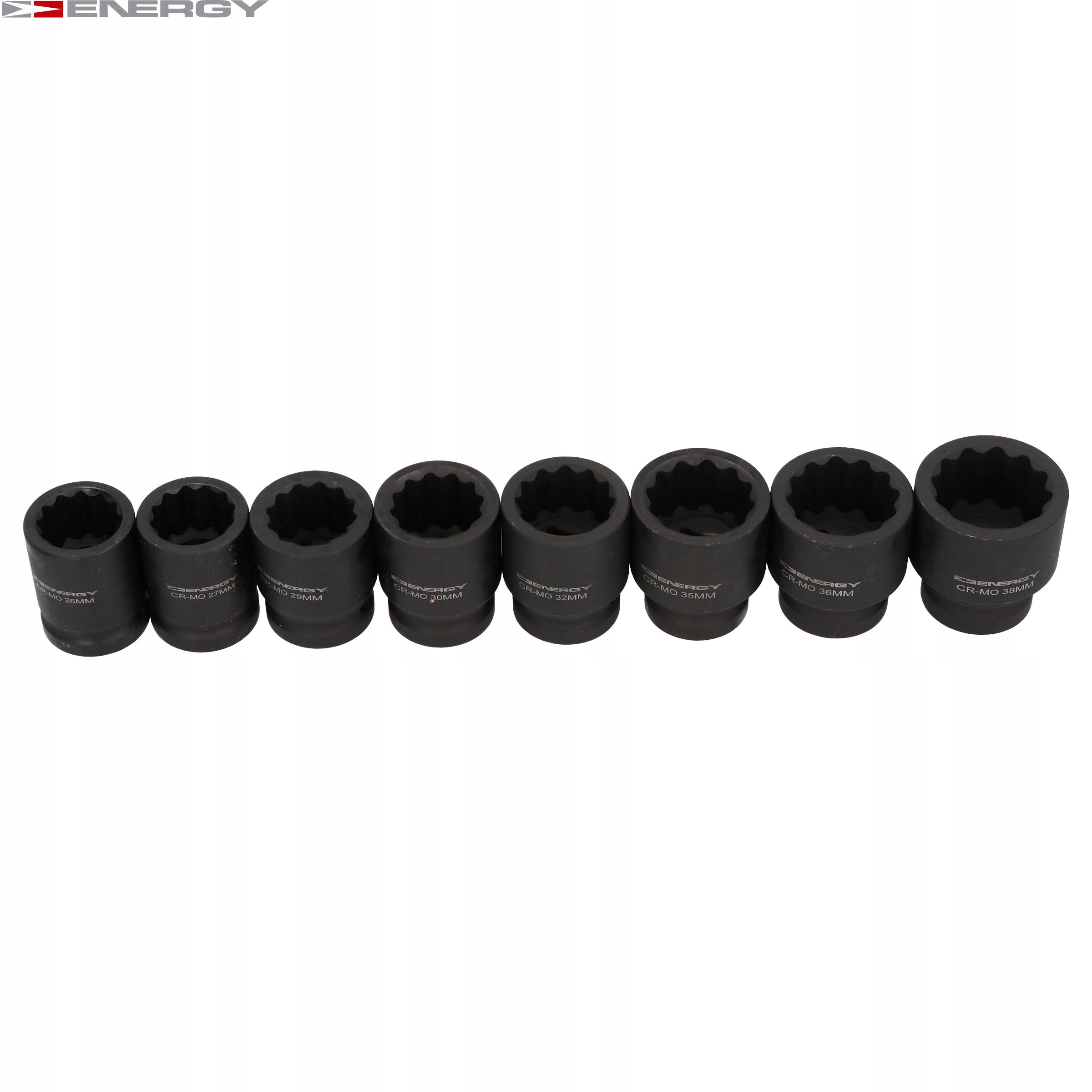 NASADKI 12-kąt UDAROWE KUTE 3/4 8szt Marka Energy