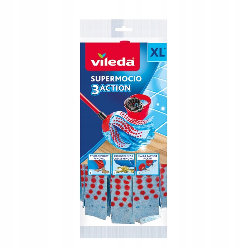 

Vileda Zapas Wkład Supermocio 3ACTION Velour XL