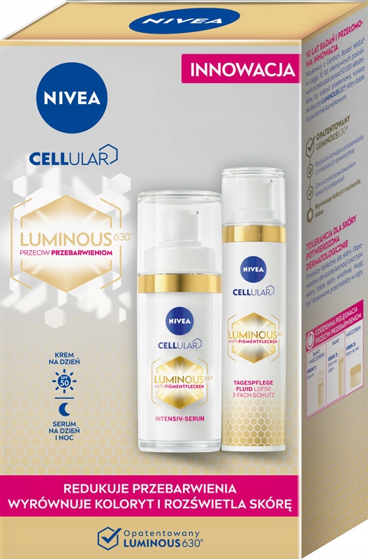 Nivea 2 pack Luminous – denní krém a sérum proti pigmentovým skvrnám
