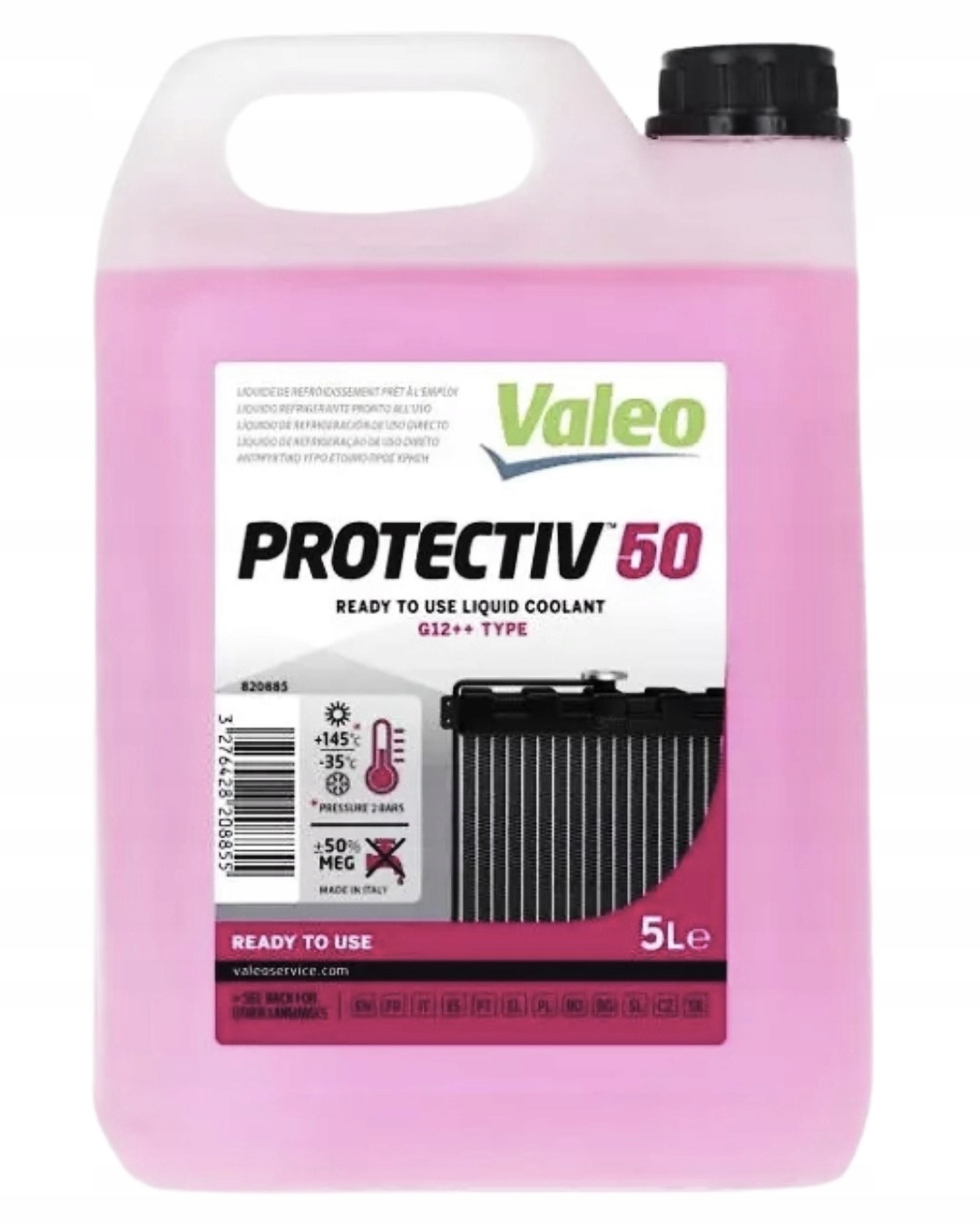 Płyn do chłodnic G12++ Valeo Różowy 5l VA820885