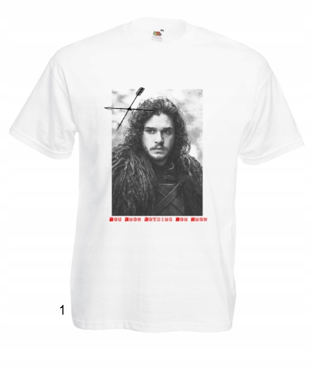 

Koszulki Męskie Wzory Jon Snow Gra O Tron Stark