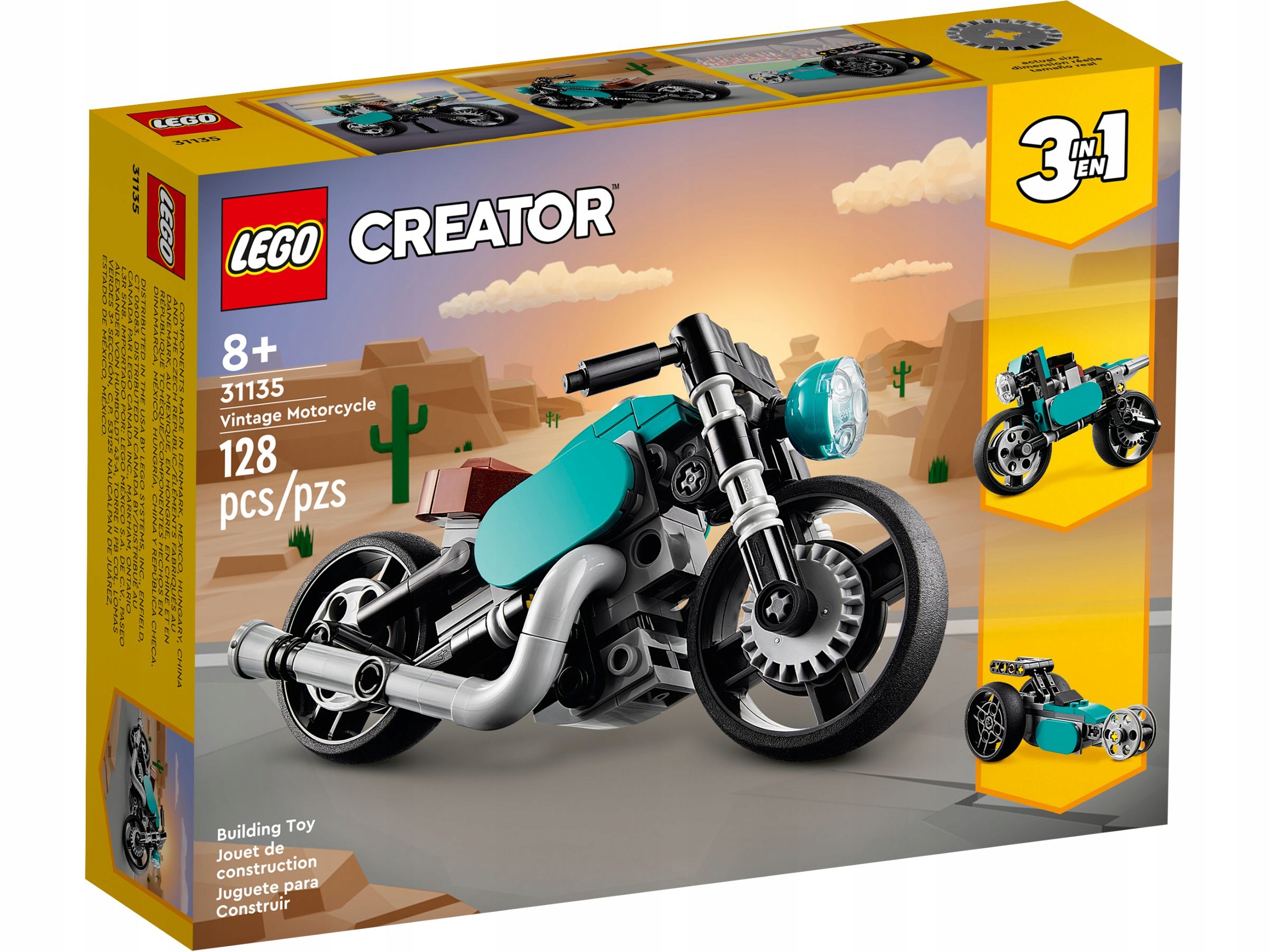

Lego 31135 Creator 3w1 Motocykl Vintage