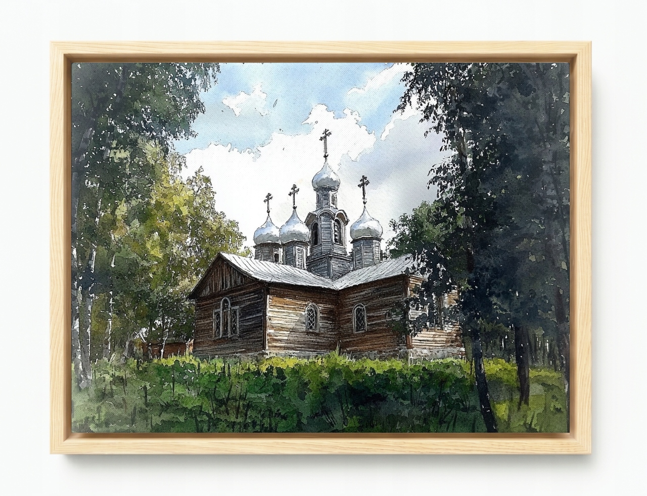 Obraz Rám American Box Cerkiew Pravoslávny Kostol Les Príroda 80x60