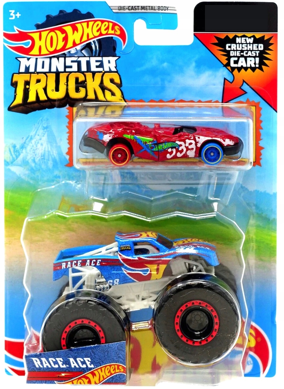 

Race Ace Auta Hot Wheels, Monster Trucks Resorak