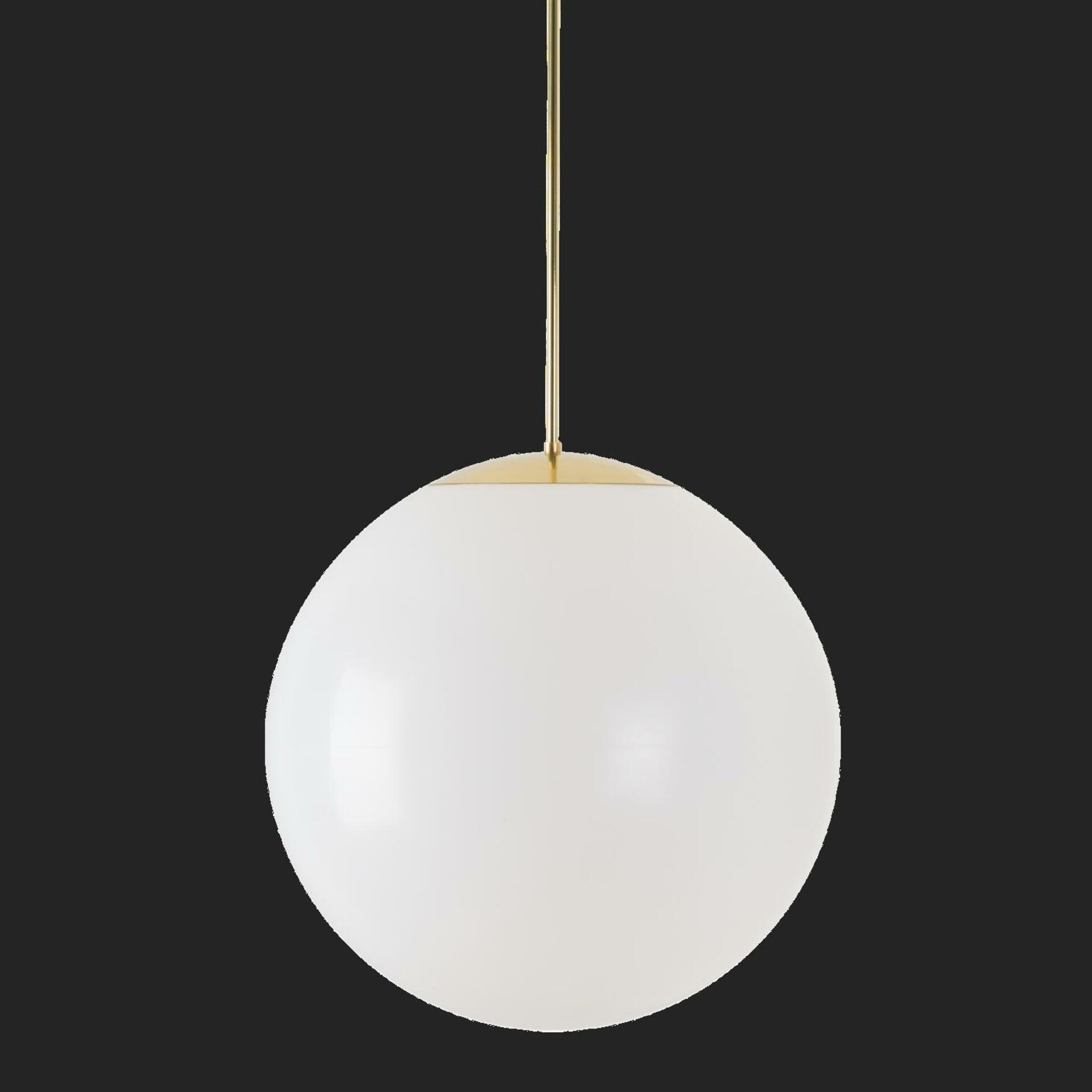 Osmont 62977 Isis P4 Hp závesné plastové svietidlo mosadz leštená biela IP40