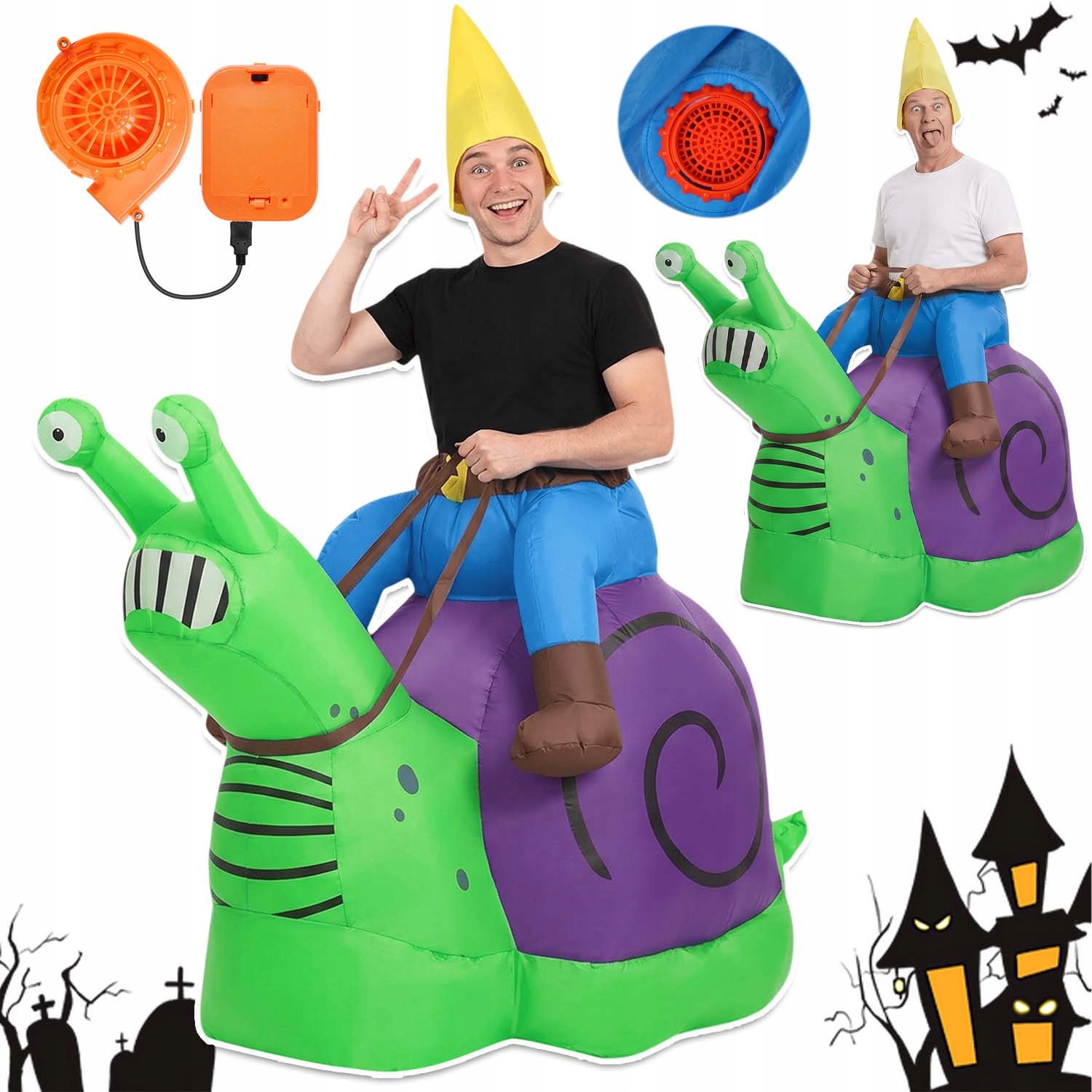 Festival Nafukovací Hlemýžď Převlek Kostým Na Halloween 150-190 CM