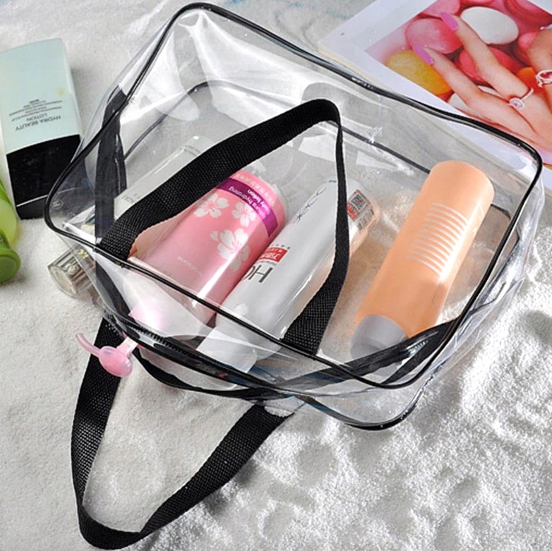 Zestaw TORBA kosmetyczka 3w1 przeźroczysta pojemna Płeć produkt uniseks