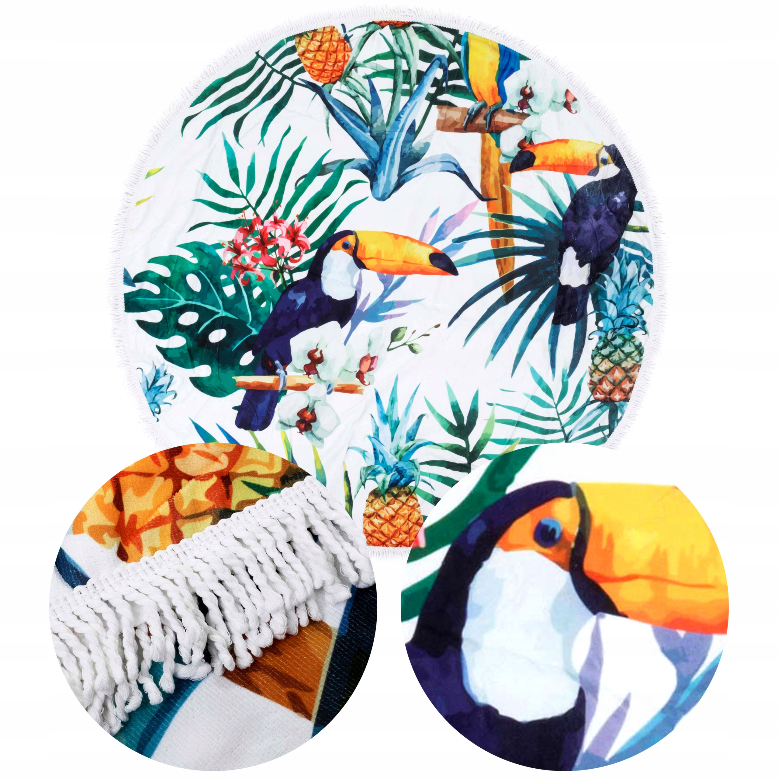 

Ręcznik plażowy Boho pareo okrągły wzory