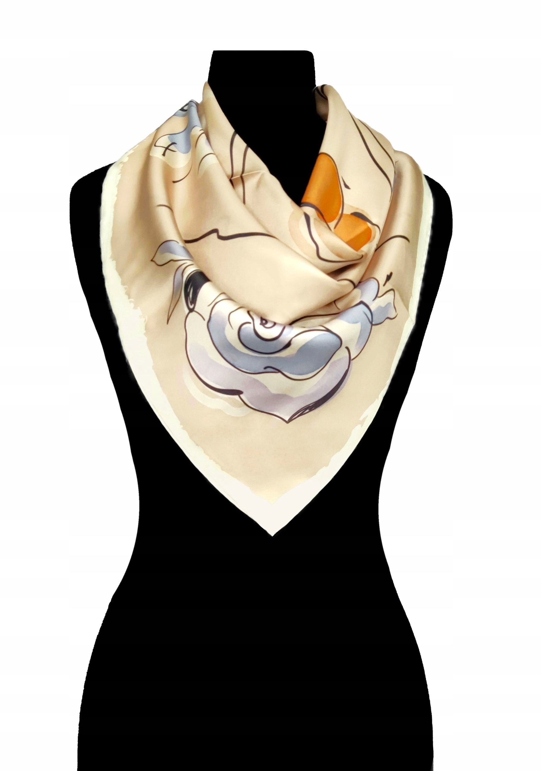 Hedvábný Šátek 100% Přírodní Morušový Hedvábí, Prémiová Kvalita+