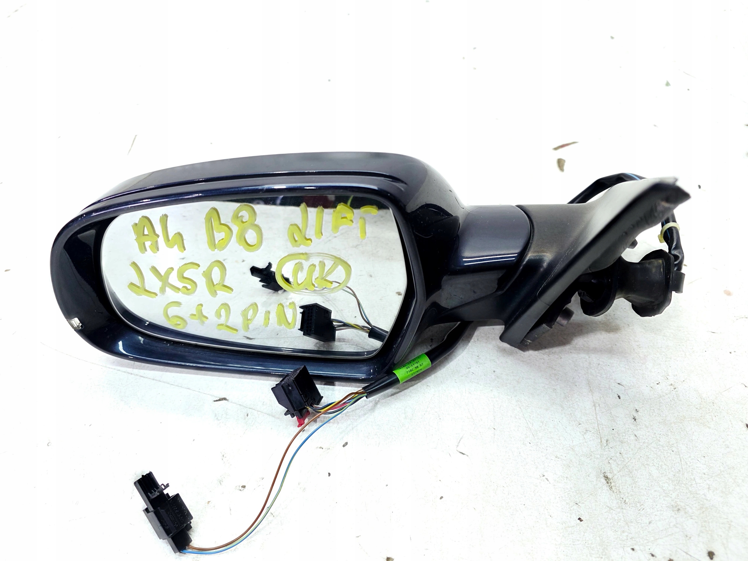 mirror exterior left AUDI A4 B8 LIFT LX5R 6+2 PIN UK