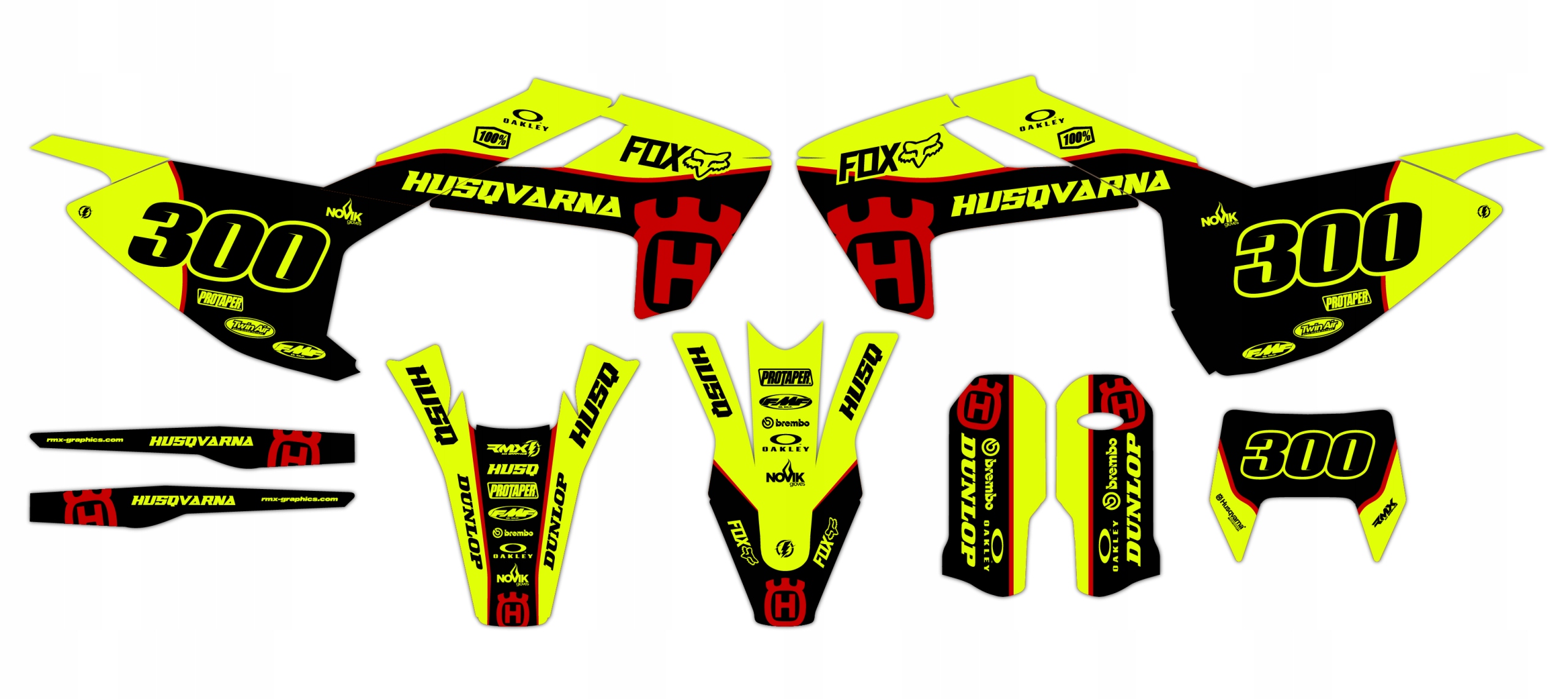 Dýha nálepky na motor Husqvarna Te Fe Tx 17-19