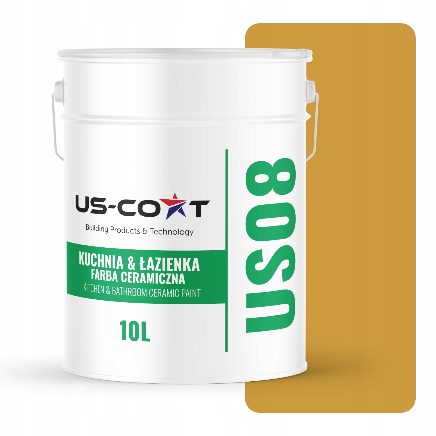 Keramická Farba Kuchyňa Kúpeľňa Farba Sépia H6737 Hlboká Matná 10 L Nástenná