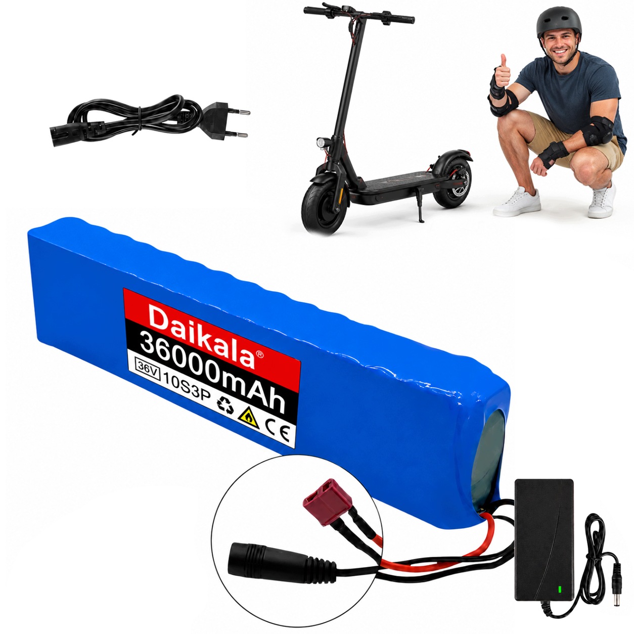 Akumulator litowy 36V 36Ah 10S3P do roweru elektrycznego i hulajnogi