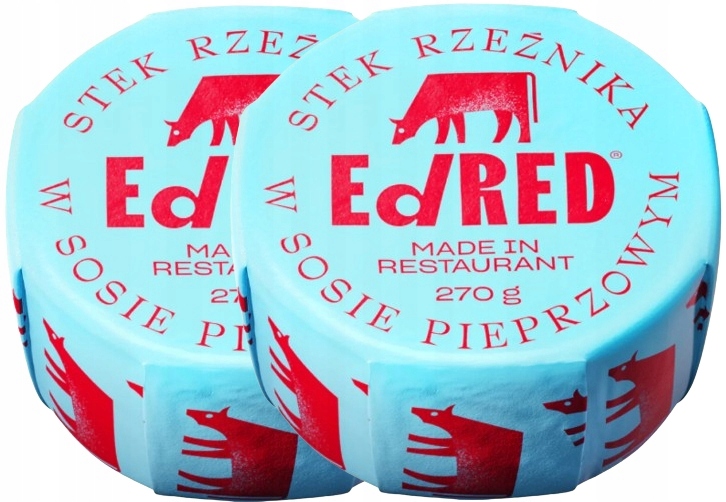 Levně 2 kusy Řeznický steak v pepřové omáčce EdRed 270 g Bohaté na masovou chuť