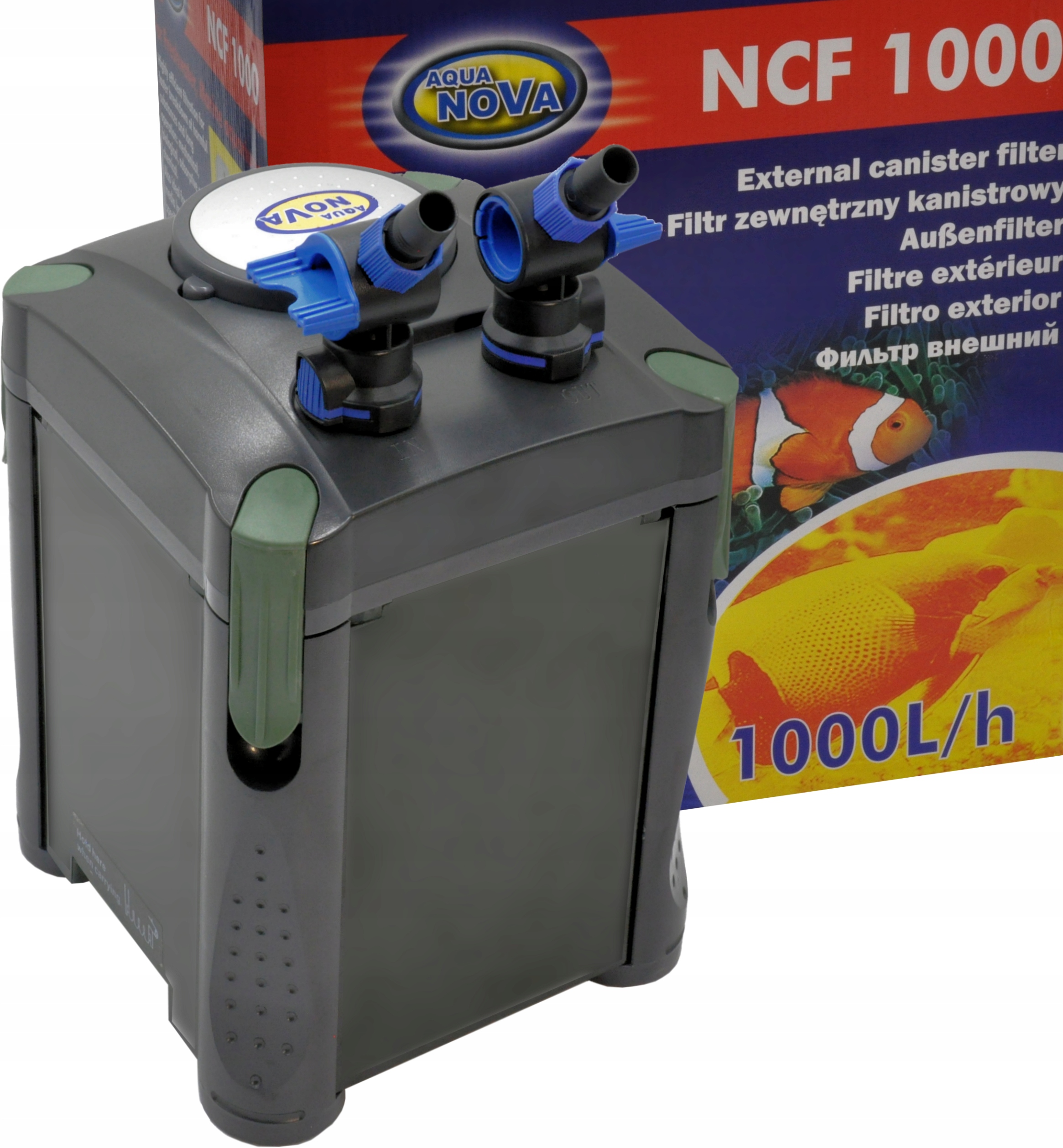 Filtr kubełkowy NCF-1000 Aqua Nova zewnętrzny do akwarium max. 300L