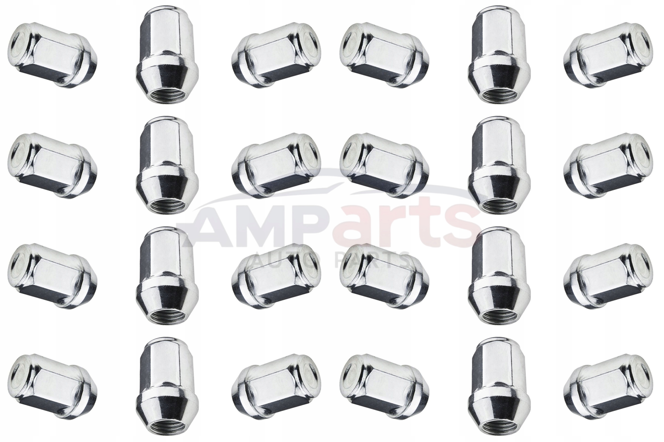 Gmc Sierra 1500 1999 – 2024 24x Krytka kolesa Chromovaná kľúč 19 mm