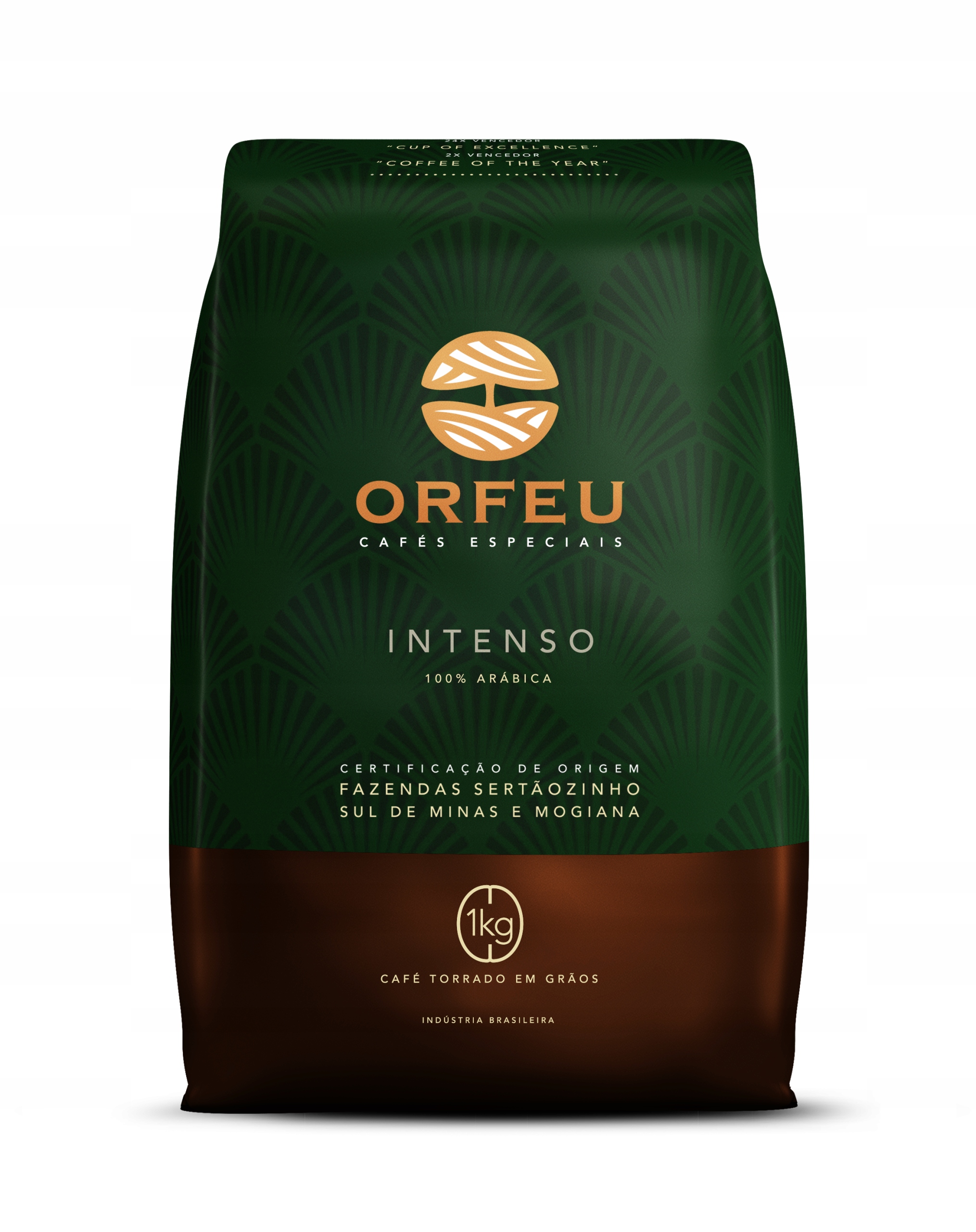 Levně Orfeu Intenso zrnková výběrová brazilská káva, tmavě pražená, 1 kg