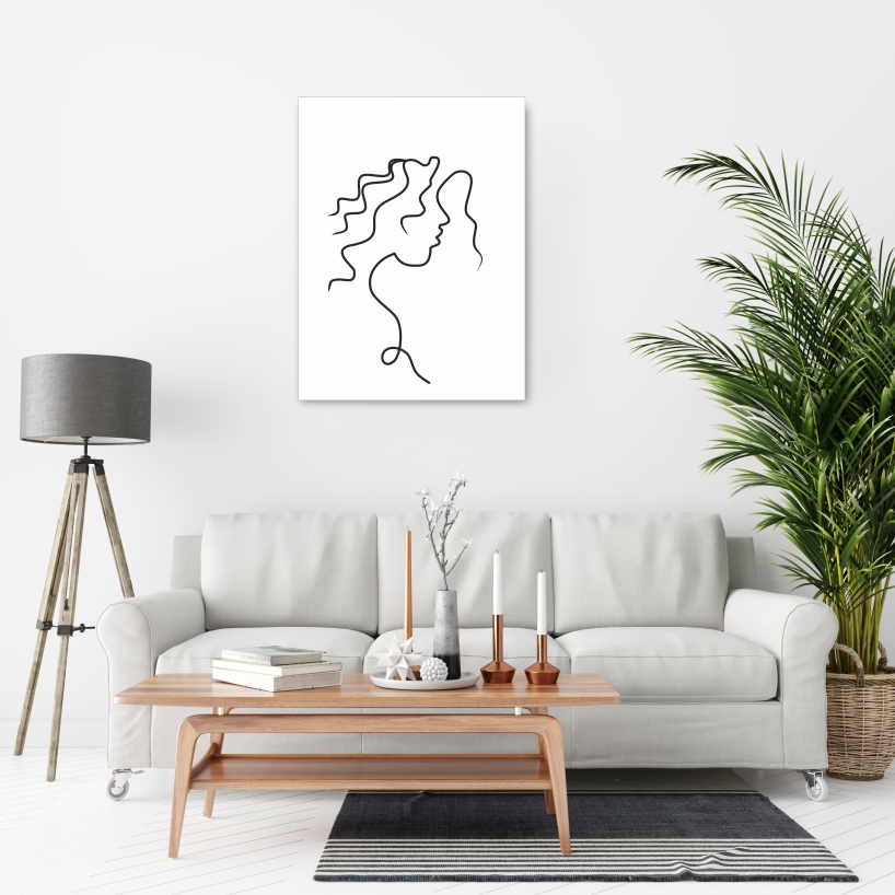 Twarz linia plakat obraz 30x40 cm obraz #166 Liczba sztuk 1