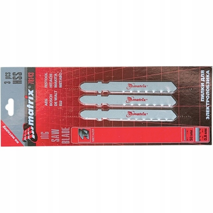 

Brzeszczot brzeszczoty do metalu T 75x1,2mm 3szt
