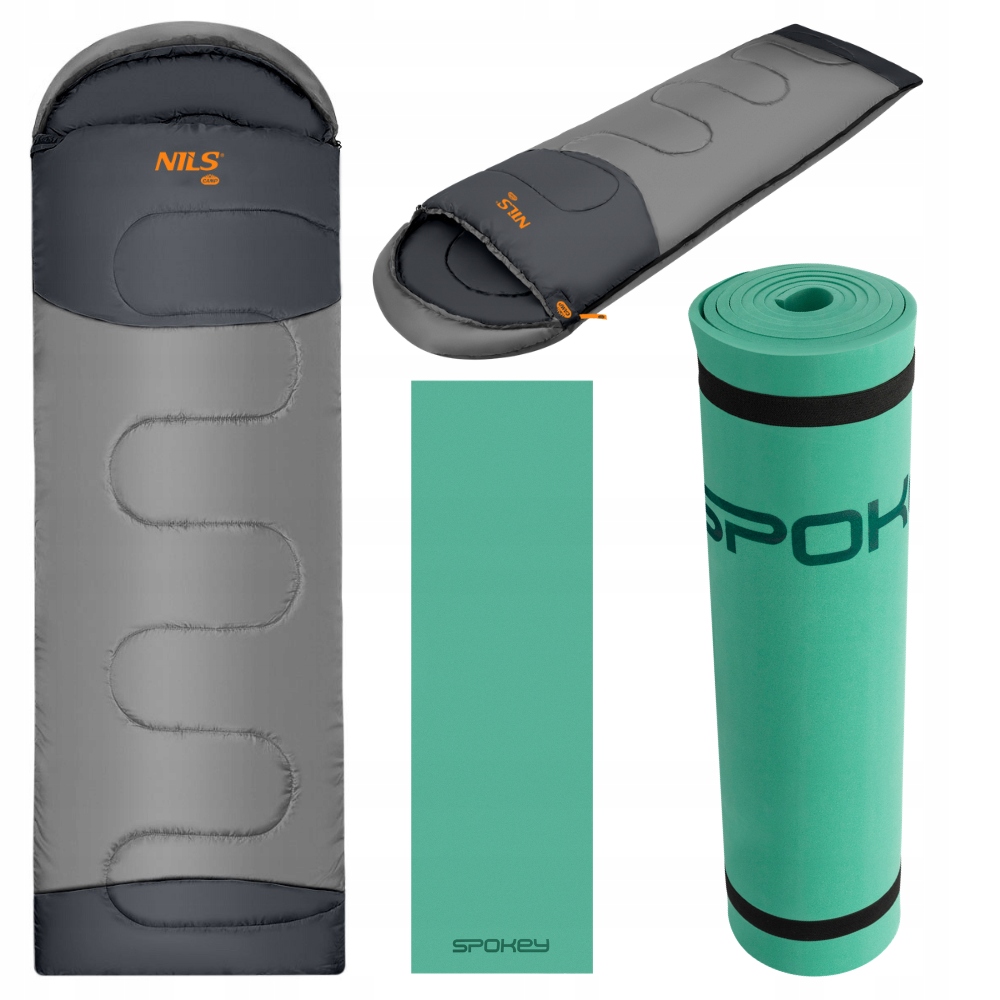 Śpiwór Turystyczny Mumia Lekki Z Kapturem Pod Namiot 215x75 cm Karimata