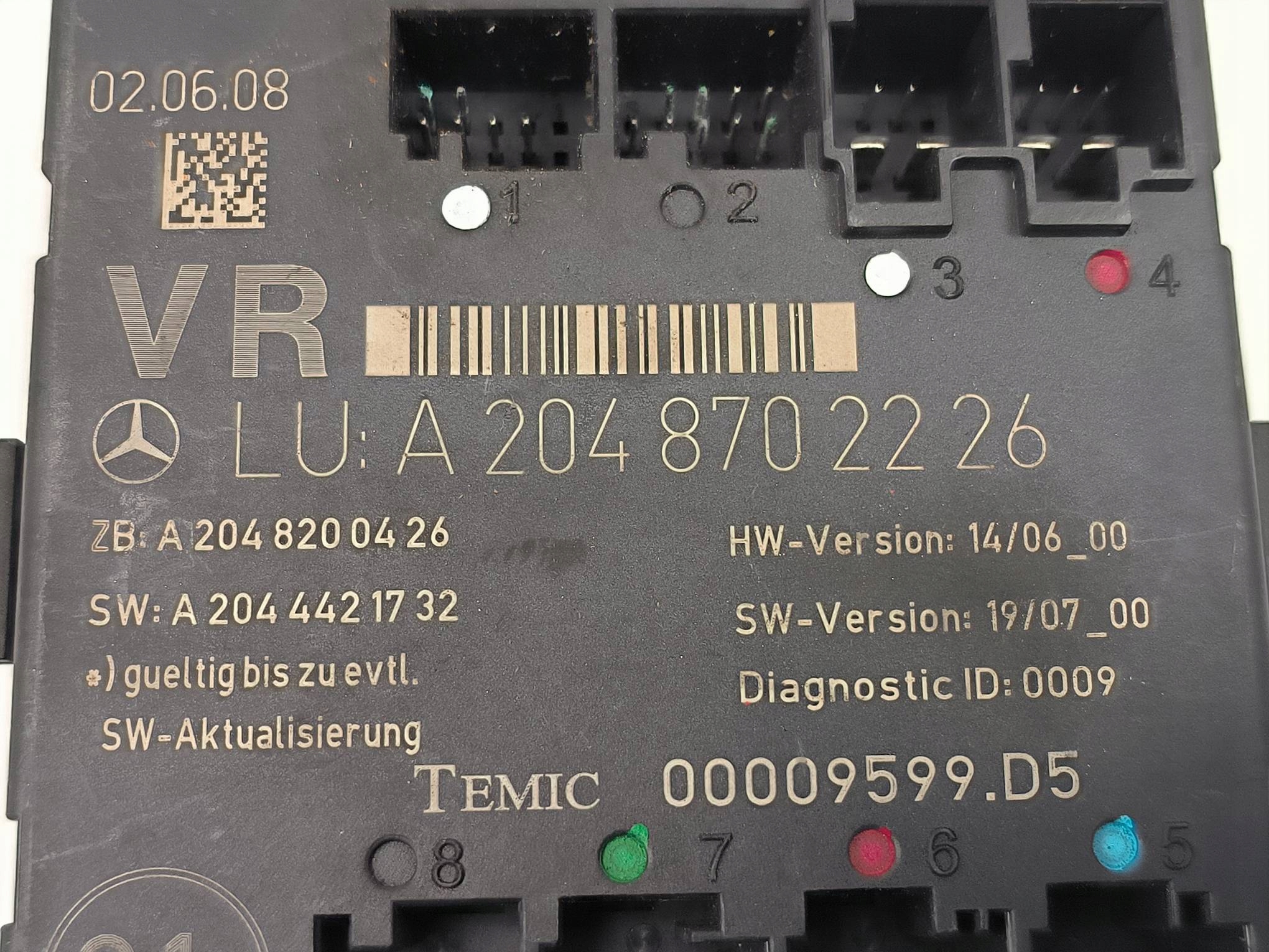 module door A2048702226 MERCEDES C-KLASA W204