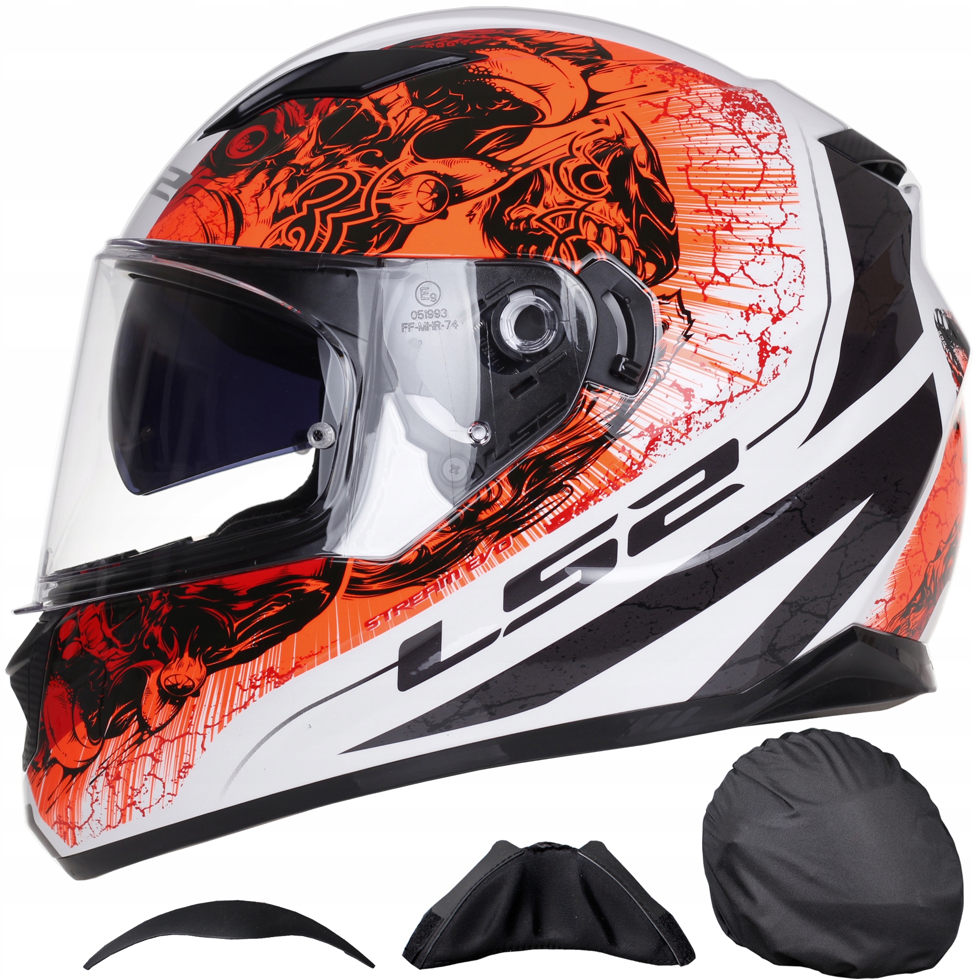 

LS2 FF320 Stream Throne Orange Kask Motocyklowy