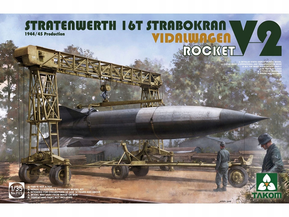 Jeřáb Strabokran 16t střela V-2 2123 Takom