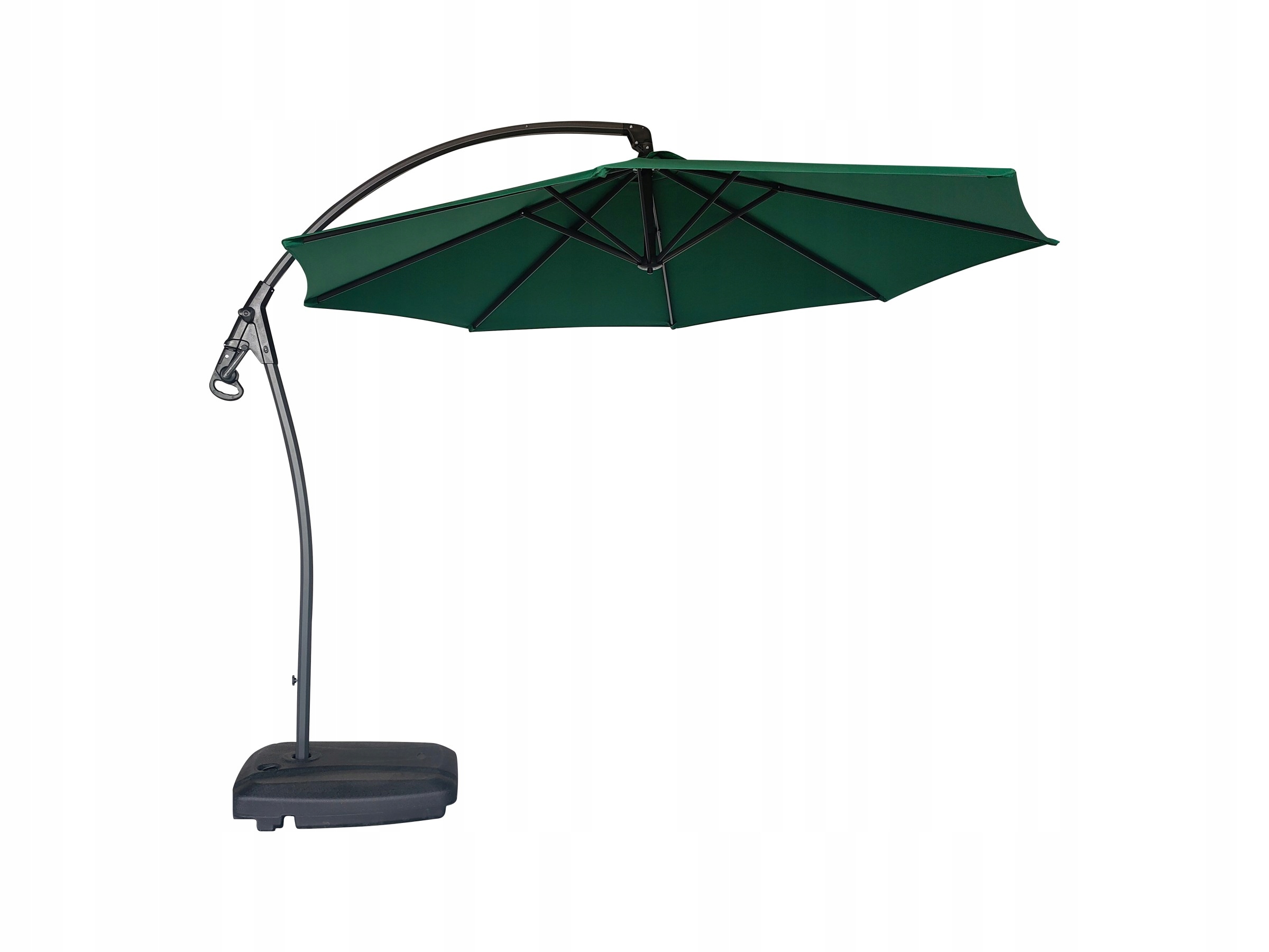 Zahradní slunečník Houseland Vortexa 300 cm tmavě zelený